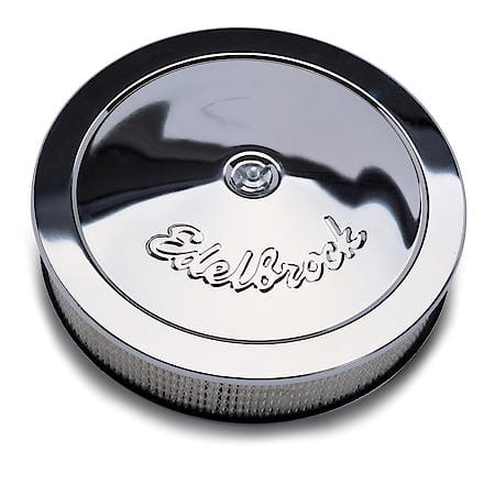 Pro-Flo Chrome 14" Round Air Cleaner with 3" Paper Element (Deep Flange)