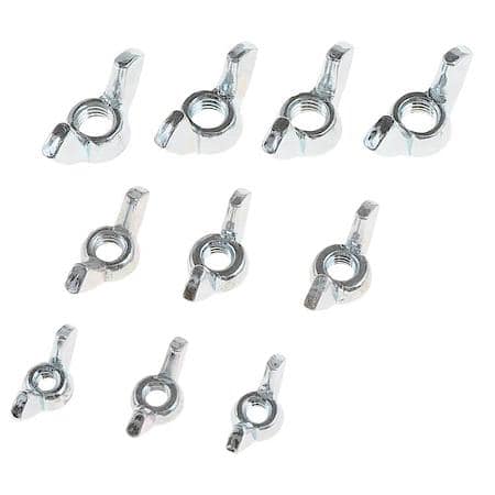 Wing Nut Assortment-Various Thread Sizes- Grade 2- Plated